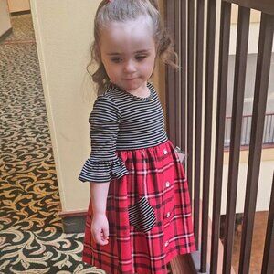 Bonnie Jean Plaid Dress